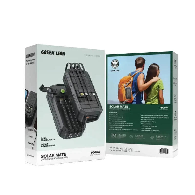 پاوربانک خورشیدی گرین لاین Solar Mate
