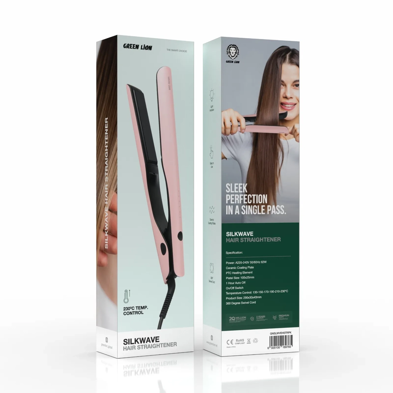 صاف کننده مو گرین لاین Silkwave | اتو مو 230°C سرامیکی