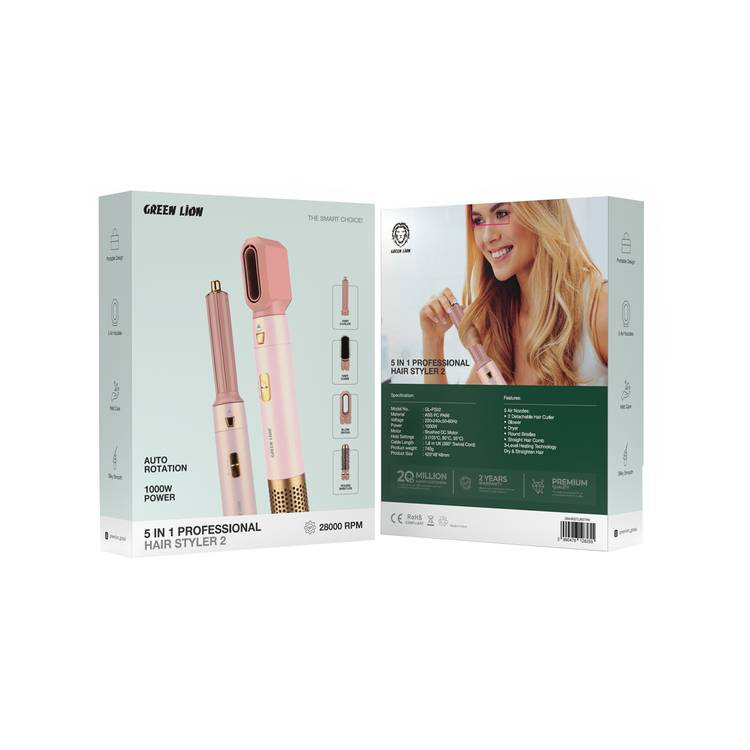 دستگاه حالت دهنده مو 5 در 1 گرین لاین مدل Professional Hair Styler 2