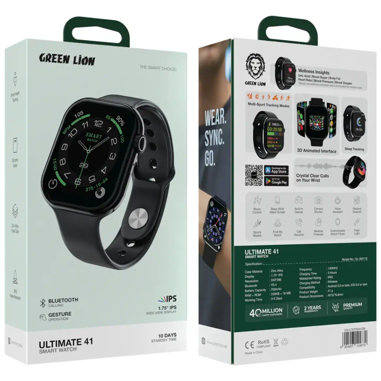 ساعت هوشمند اولتیمیت 41 گرین لاین Green Lion Ultimate 41 Smart Watch
