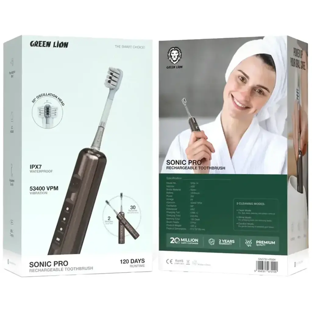 مسواک برقی سونیک گرین لاین مدل Sonic Pro Rechargeable Toothbrush