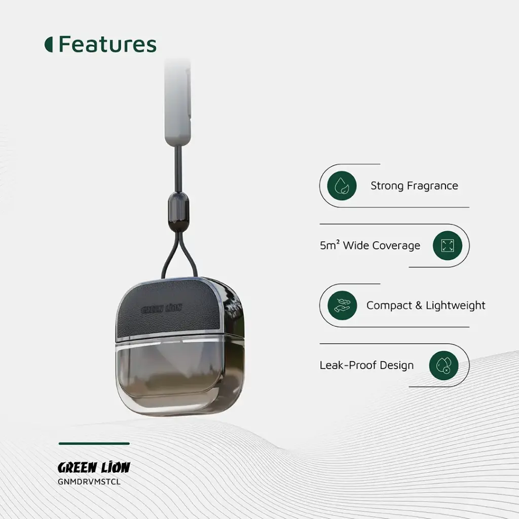 خوشبو کننده ماشین آویزی گرین لاین مدل Green Lion Drive Mist