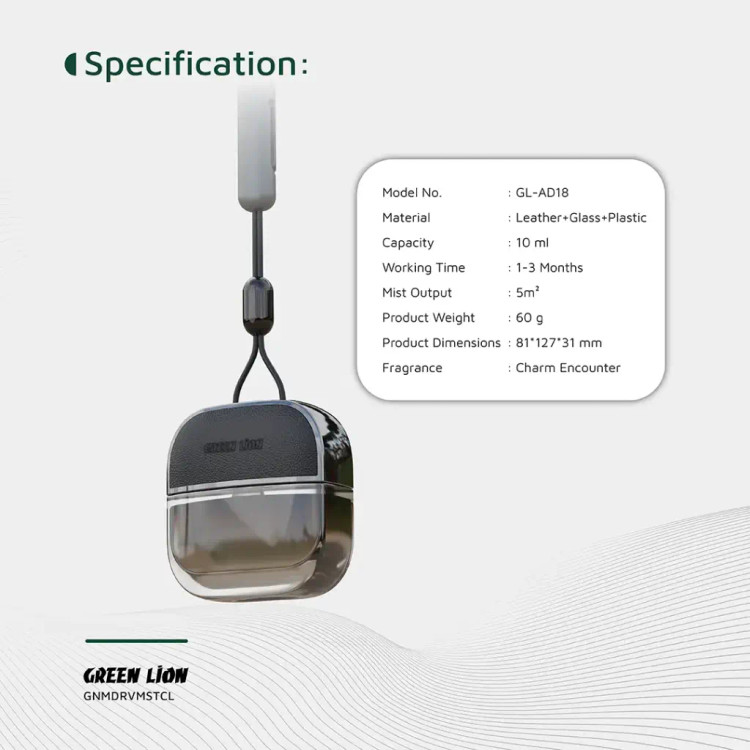 خوشبو کننده ماشین آویزی گرین لاین مدل Green Lion Drive Mist