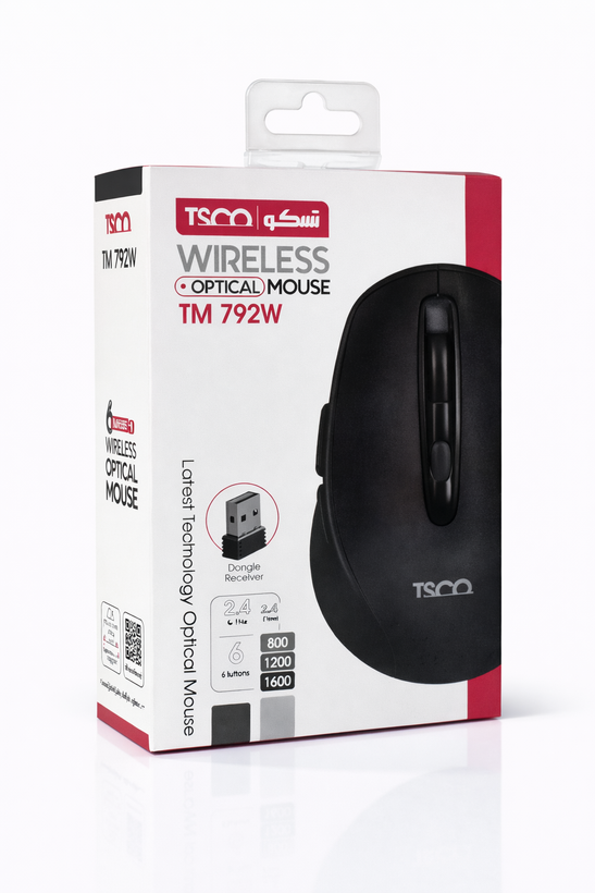 ماوس بی سیم تسکو مدل TM 792 W