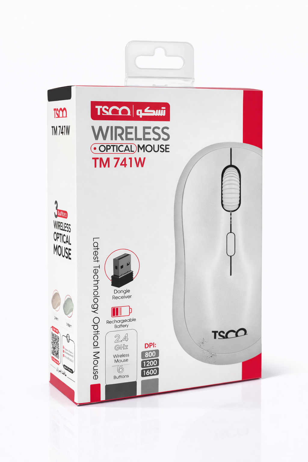 ماوس بی سیم تسکو مدل TM 741 W