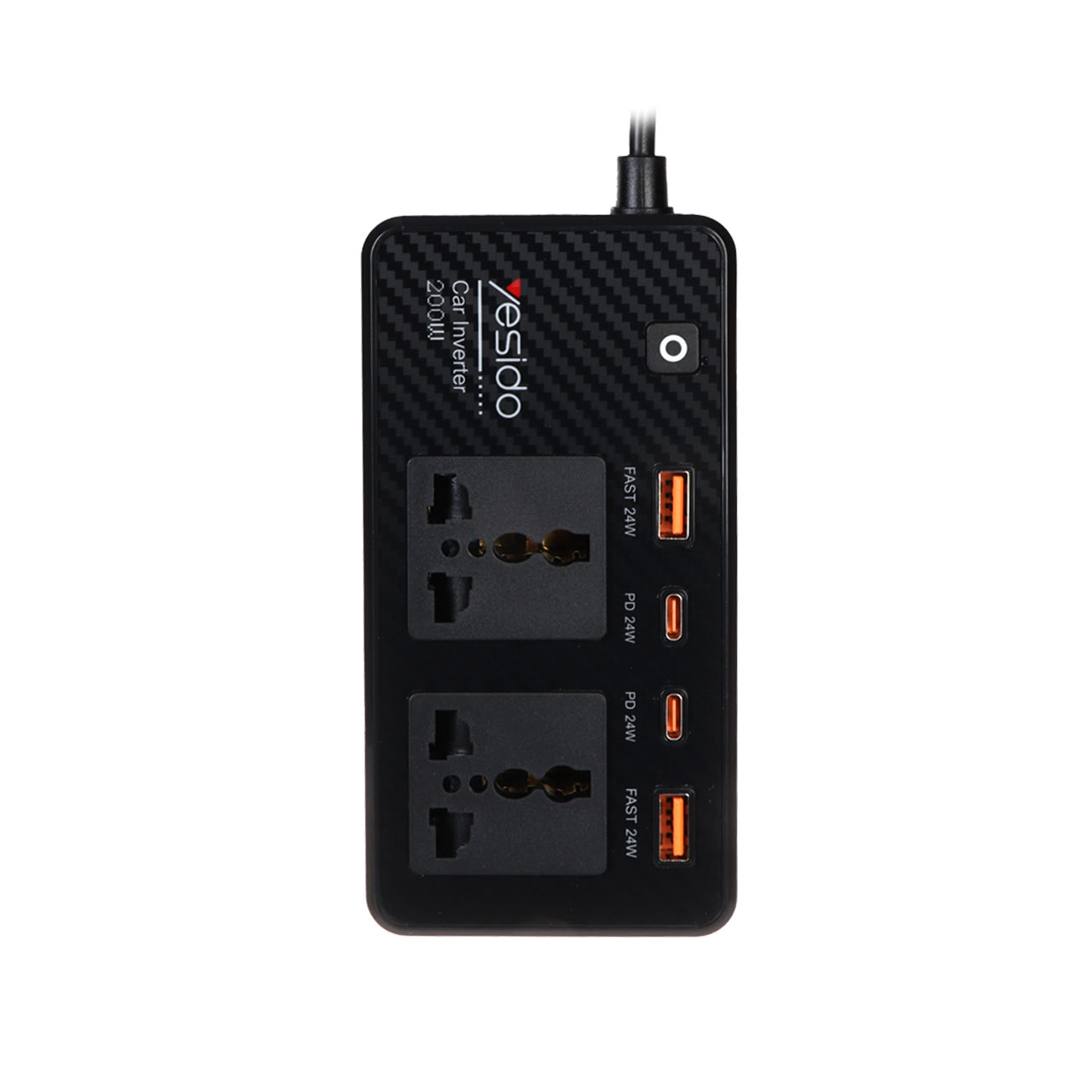 مبدل برق خودرو یسیدو مدل Yesido Inverter VC07 200W