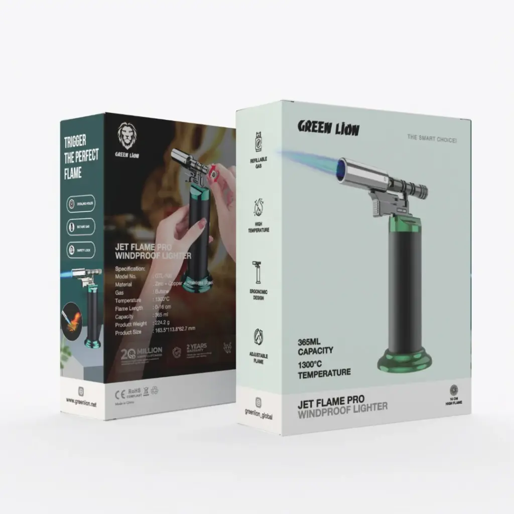 فندک جت فلیم ضدباد گرین لاین Green Lion Jet Flame Pro Windproof Lighter