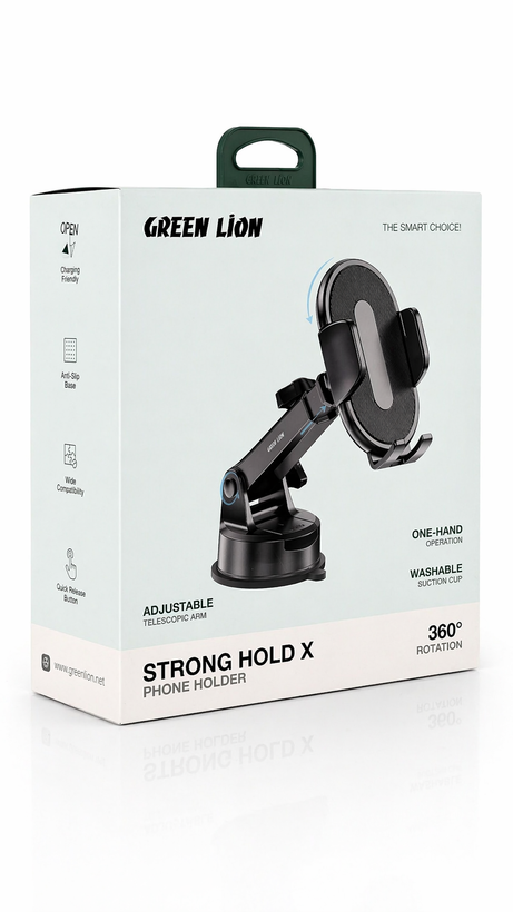 نگهدارنده گوشی موبایل گرین لاین Green Lion Strong Hold X Phone Holder