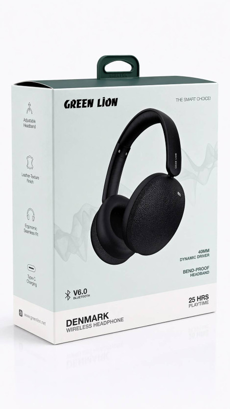 هدفون وایرلس گرین لاین Green Lion Denmark Wireless Headphone GL-HP55