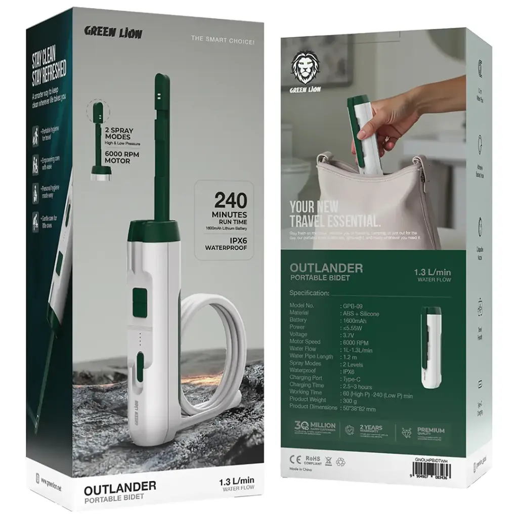 بیده قابل حمل گرین لاین مدل Green Lion Outlander Portable Bidet