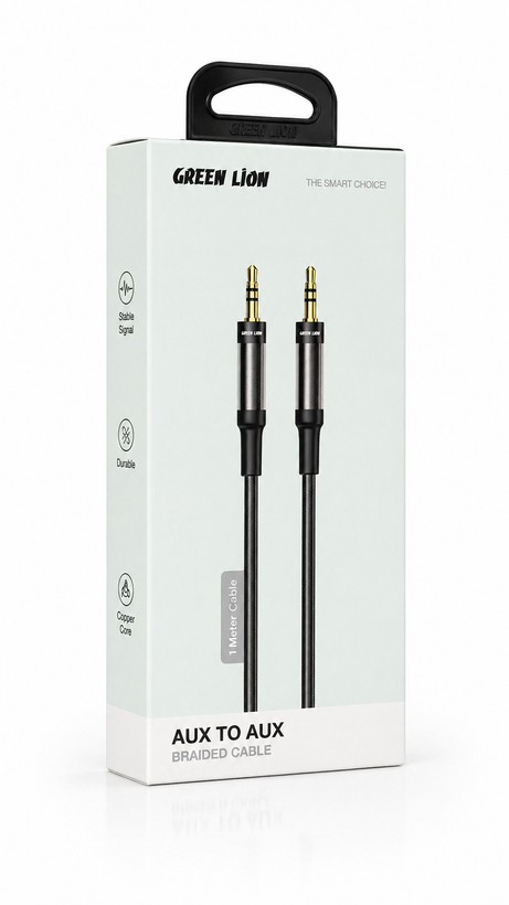 کابل AUX گرین لاین Green Lion AUX to AUX Braided Cable