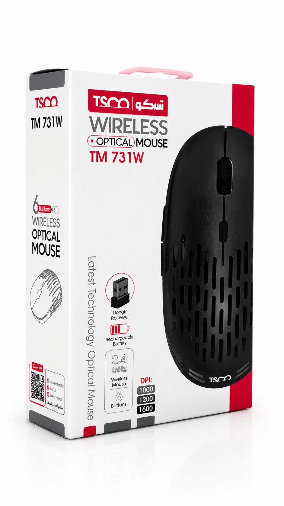 ماوس بیسیم تسکو TSCO Wireless Mouse TM 731W