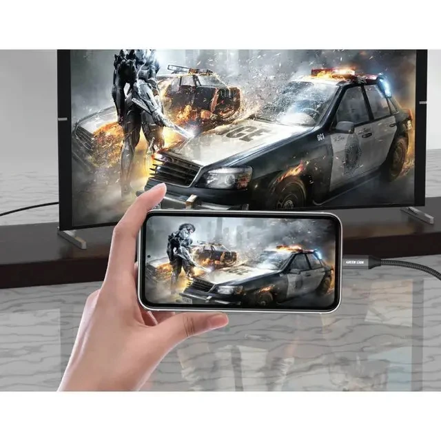 کابل تبدیل USB-C به HDMI گرین لاین 4K طول 2 متر