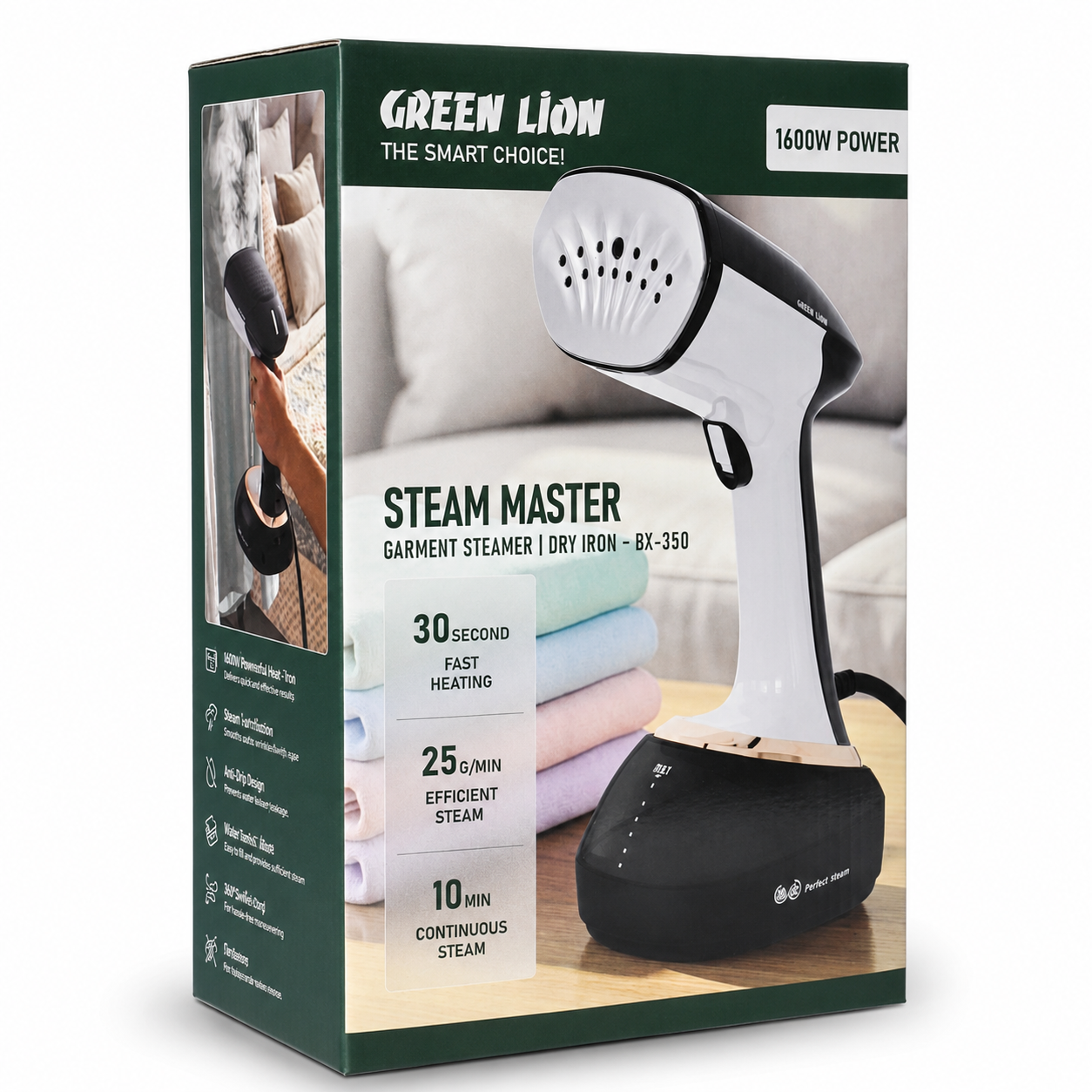 اتو بخار دستی گرین لاین مدل Green Lion Steam Master BX-350