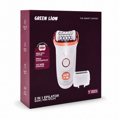 اپیلاتور و ماشین اصلاح 2 در 1 گرین لاین مدل GL-TM48
