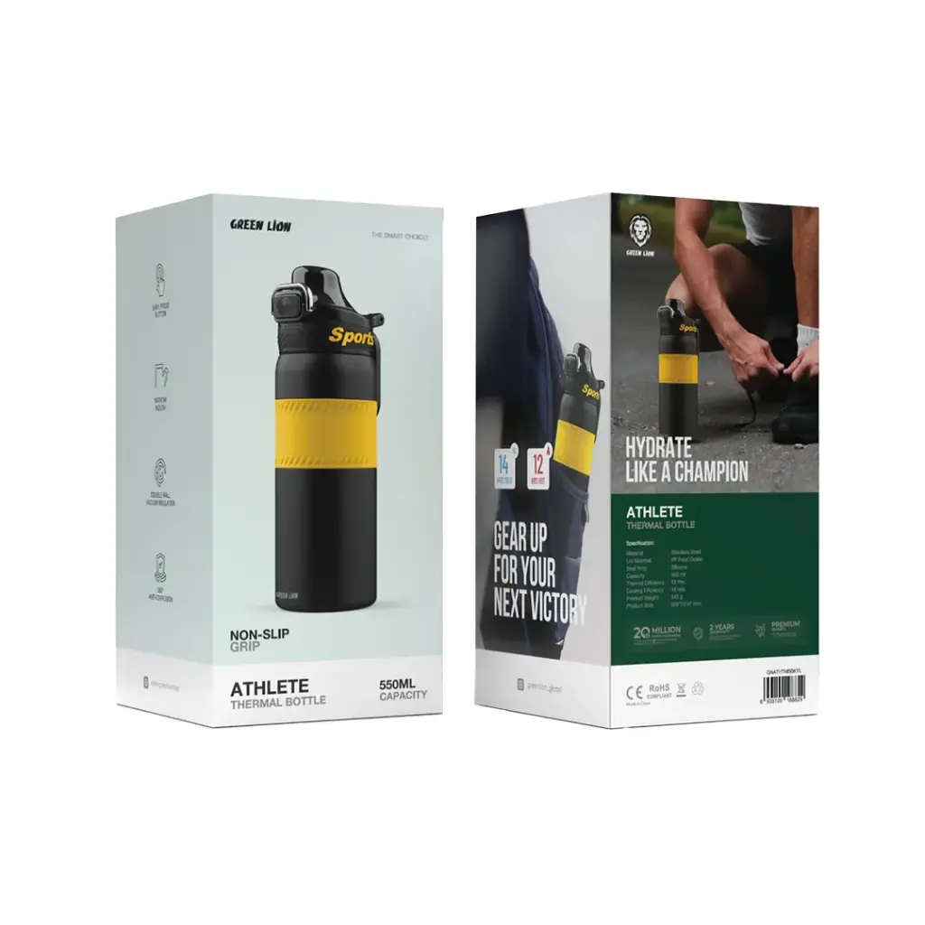 فلاسک ورزشی گرین لاین مدل Athlete Thermal Bottle ظرفیت 550 میلیلیتر