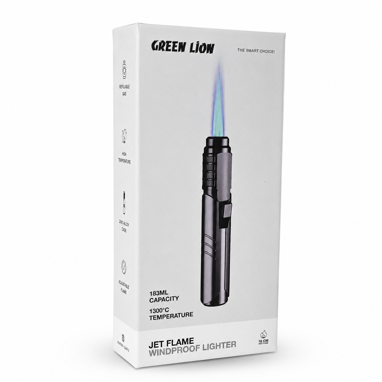 فندک اتمی گرین لاین مدل Green Lion Jet Flame Windproof Lighter GTL-50
