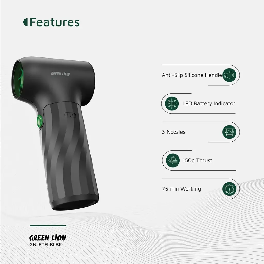 دمنده شارژی گرین لاین مدل Green Lion Jetflow Air Blower GB-246X