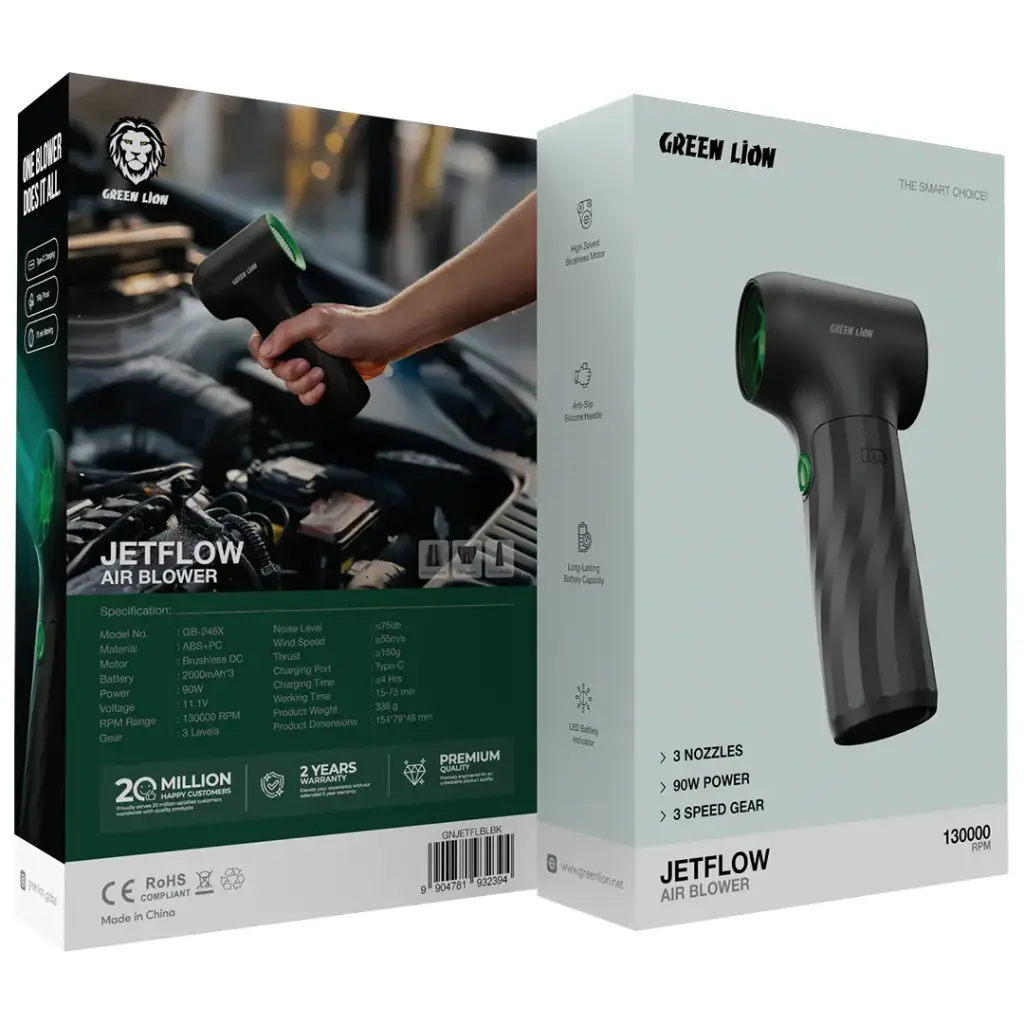 دمنده شارژی گرین لاین مدل Green Lion Jetflow Air Blower GB-246X