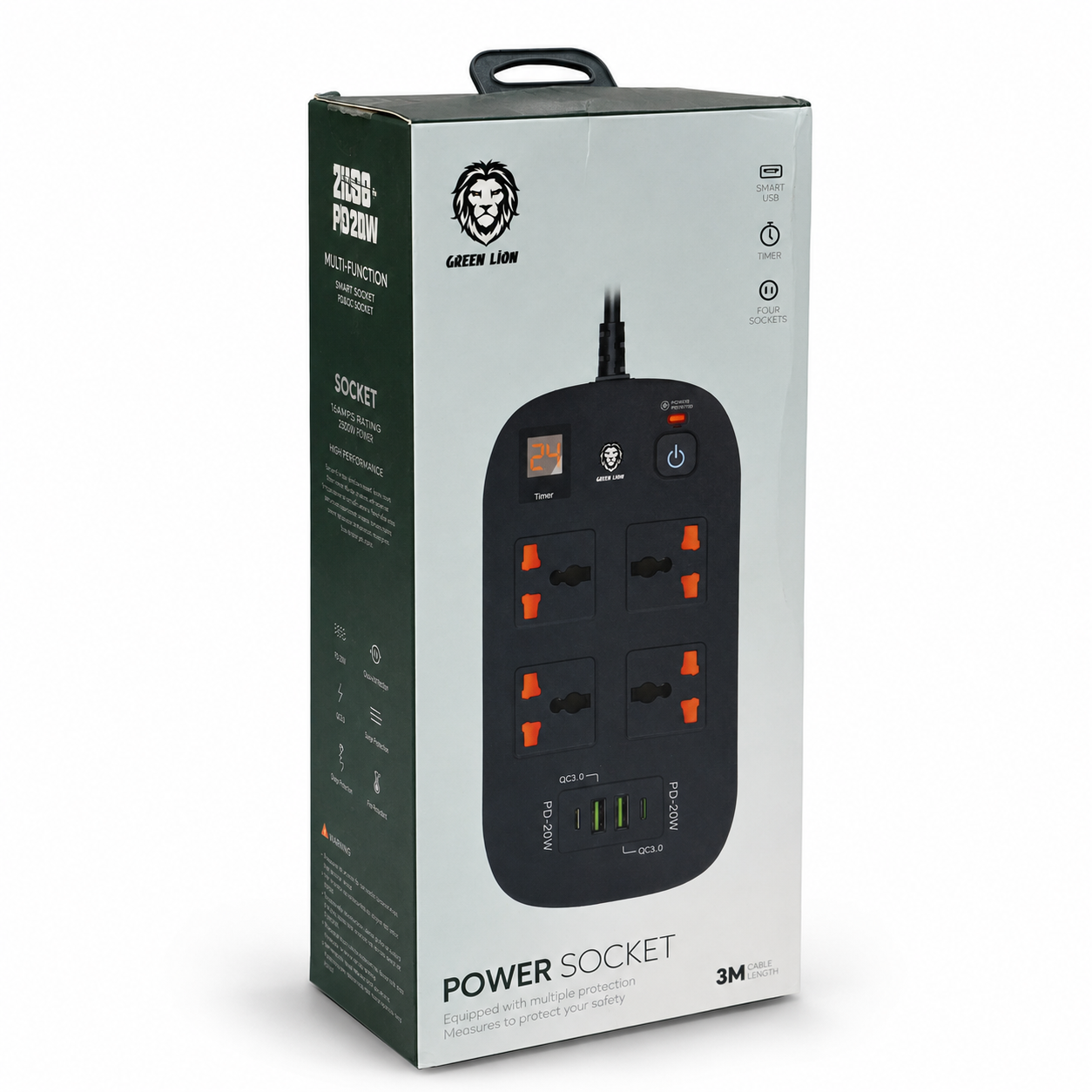چندراهی برق گرین لاین مدل Green Lion GNPS2PDBK با توان 3500 وات