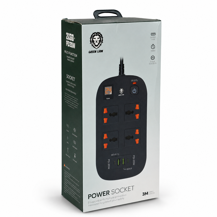 چندراهی برق گرین لاین مدل Green Lion GNPS2PDBK با توان 3500 وات