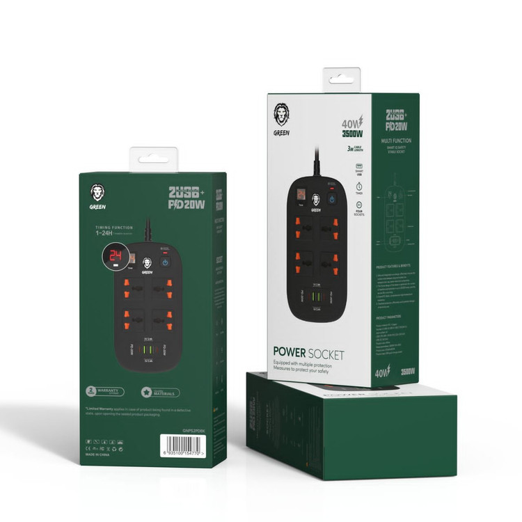 چندراهی برق گرین لاین مدل Green Lion GNPS2PDBK با توان 3500 وات