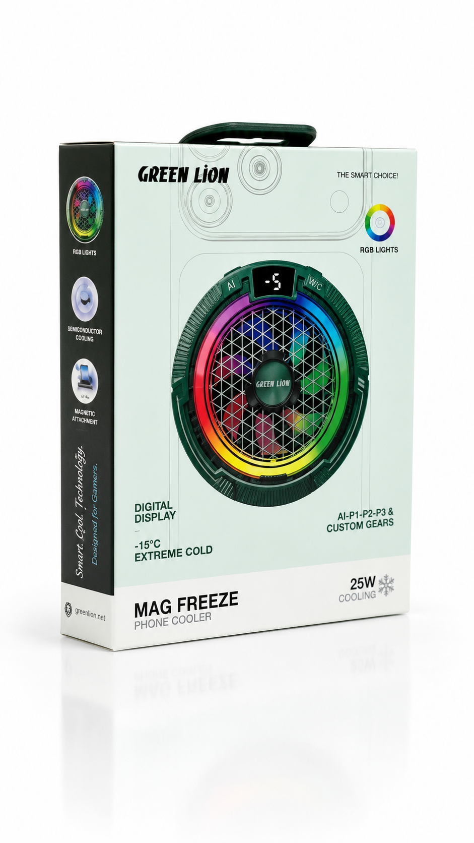 فن خنککننده گوشی گرین لاین مدل مگ فریز | Green Lion Mag Freeze Phone Cooler